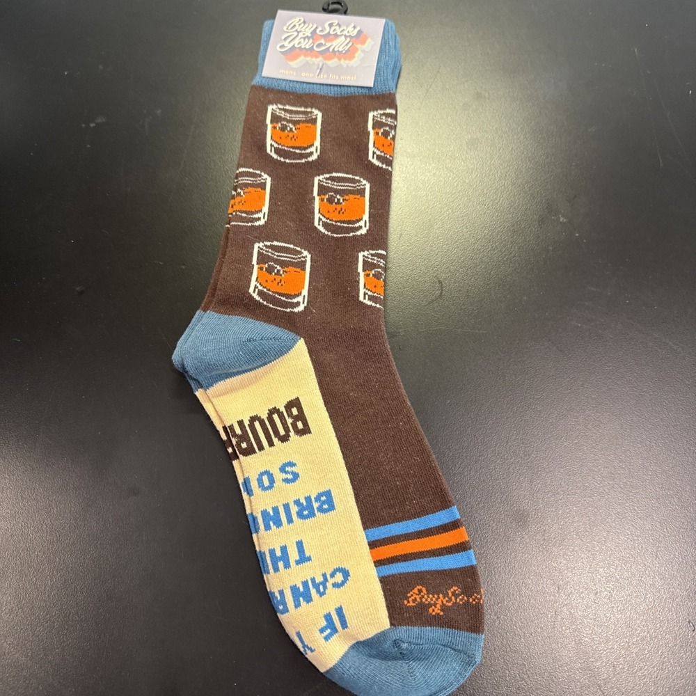NEW Novelty  Mens Crew Whiskey Socks One Size  Funny Gift Father's Day Gifts‎